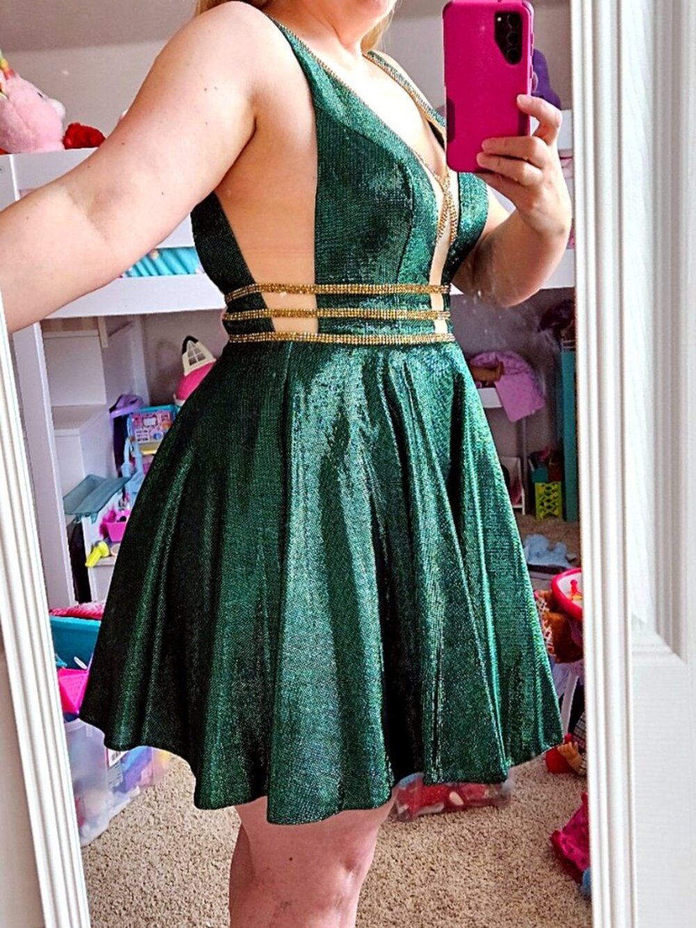 Jovani — Size 10 — Emerald Green 💚✨